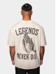 Dropsize T-skjorter Heavy Legends Never Die Oversize hvit