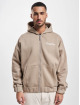 Dropsize Zip Hoodie Super Heavy Oversize beige