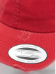 Flexfit Casquette Snapback & Strapback Low Profile Destroyed rouge