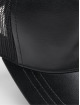 Flexfit Casquette Trucker mesh Leather noir
