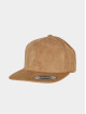 Flexfit Snapback Cap Suede Leather cachi