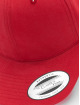 Flexfit Snapback Caps Brushed Cotton Twill Mid-Profile red