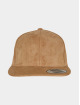 Flexfit Snapbackkeps Suede Leather khaki