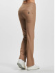 Freddy Bootcut WRUP Vegan Leather Damen Push Up High Waist Cropped Wide Leg braun