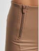 Freddy Bootcut WRUP Vegan Leather Damen Push Up High Waist Cropped Wide Leg braun