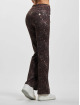 Freddy Bootcut farkut N.O.W. Yoga Tech Umschlagbarer Taillenbund Comfort Hose Mid Waist Wide Leg ruskea