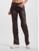 Freddy Bootcut farkut N.O.W. Yoga Tech Umschlagbarer Taillenbund Comfort Hose Mid Waist Wide Leg ruskea