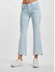 Freddy Bootcut Jeans WRUP Snug Push Up 7/8 Regular Waist Raw Cut Flare modrý