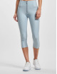 Freddy Jean skinny WRUP Drill Damen Push Up Capri High Waist Super Skinny bleu