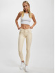 Freddy Jeans slim fit WRUP Drill Damen Push Up Hose Regular Waist beige