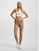 Freddy Leginy/Tregginy WRUP Vegan Leather Push Up 7/8 Regular Waist Super hnědý