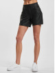 Freddy Shorts N.O.W. Vegan Leather Yoga Comfort Mid Waist Wide Leg svart