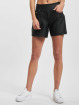 Freddy shorts N.O.W. Vegan Leather Yoga Comfort Mid Waist Wide Leg zwart