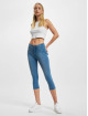 Freddy Skinny Jeans Capri Length Medium Waist N.O.W.® Stonewashed Effect modrý