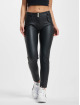 Freddy Skinny Jeans Regular Waist Eco-Leder schwarz