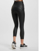 Freddy Skinny jeans WRUP Vegan Leather Überkreutzter Bund Push Up 7/8 High Waist Super zwart