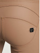 Freddy Vaqueros Boot WRUP Vegan Leather Damen Push Up High Waist Cropped Wide Leg marrón
