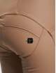 Freddy Vaqueros pitillos WRUP Vegan Leather Push Up 7/8 High Waist Super Skinny marrón