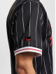 Fubu Camiseta Varsity Pinstriped Mesh negro