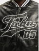 Fubu College Jacke Varsity Leather schwarz
