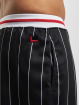 Fubu Pantalón cortos Varsity Pinstriped Mesh negro