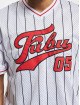 Fubu t-shirt Varsity Pinstriped Mesh wit