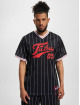 Fubu t-shirt Varsity Pinstriped Mesh zwart