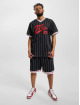 Fubu t-shirt Varsity Pinstriped Mesh zwart