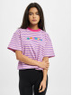 GCDS T-Shirt Stripes magenta