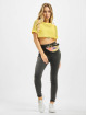 Glamorous Top 2-In-1 Mesh gelb