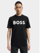 Hugo Camiseta Tiburt 318 Logo Print negro