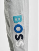 Hugo joggingbroek Secolorfleece Logo grijs