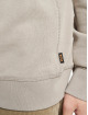Hugo Pullover Zetrust Zip Logo Patch grau