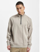 Hugo Pullover Zetrust Zip Logo Patch grey