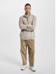 Hugo Pullover Zetrust Zip Logo Patch grey