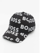 Hugo Snapback Cap Allover Logo nero
