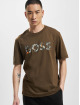 Hugo T-Shirt Teetrury 2 Relaxed Fit Logo Artwork braun