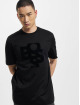 Hugo T-Shirt Tiburt 309 Shaken Logo Print schwarz