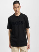 Hugo T-Shirt Tiburt 318 Logo Print schwarz