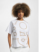 Hugo T-Shirt Ekrisp Comfort Fit Shaken Logo weiß