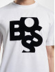 Hugo T-shirts Tiburt 309 Shaken Logo Print hvid