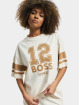 Hugo T-shirts Ebase Oversize Fit Sporty Print hvid
