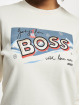 Hugo Tröja Elaboss Regular Fit Logo Artwork vit