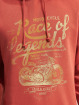 Jack & Jones Bluzy z kapturem Biker Logo czerwony