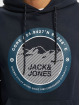 Jack & Jones Bluzy z kapturem Jcobilo niebieski