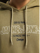 Jack & Jones Bluzy z kapturem Jorsurface Branding BF zielony