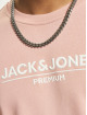 Jack & Jones Jersey Branding Crew Neck fucsia