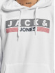 Jack & Jones Sweat capuche Crop Logo blanc