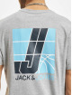 Jack & Jones T-paidat Court Crew Neck harmaa