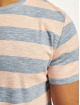 Jack & Jones T-paidat Venice Stripe Crew Neck vaaleanpunainen